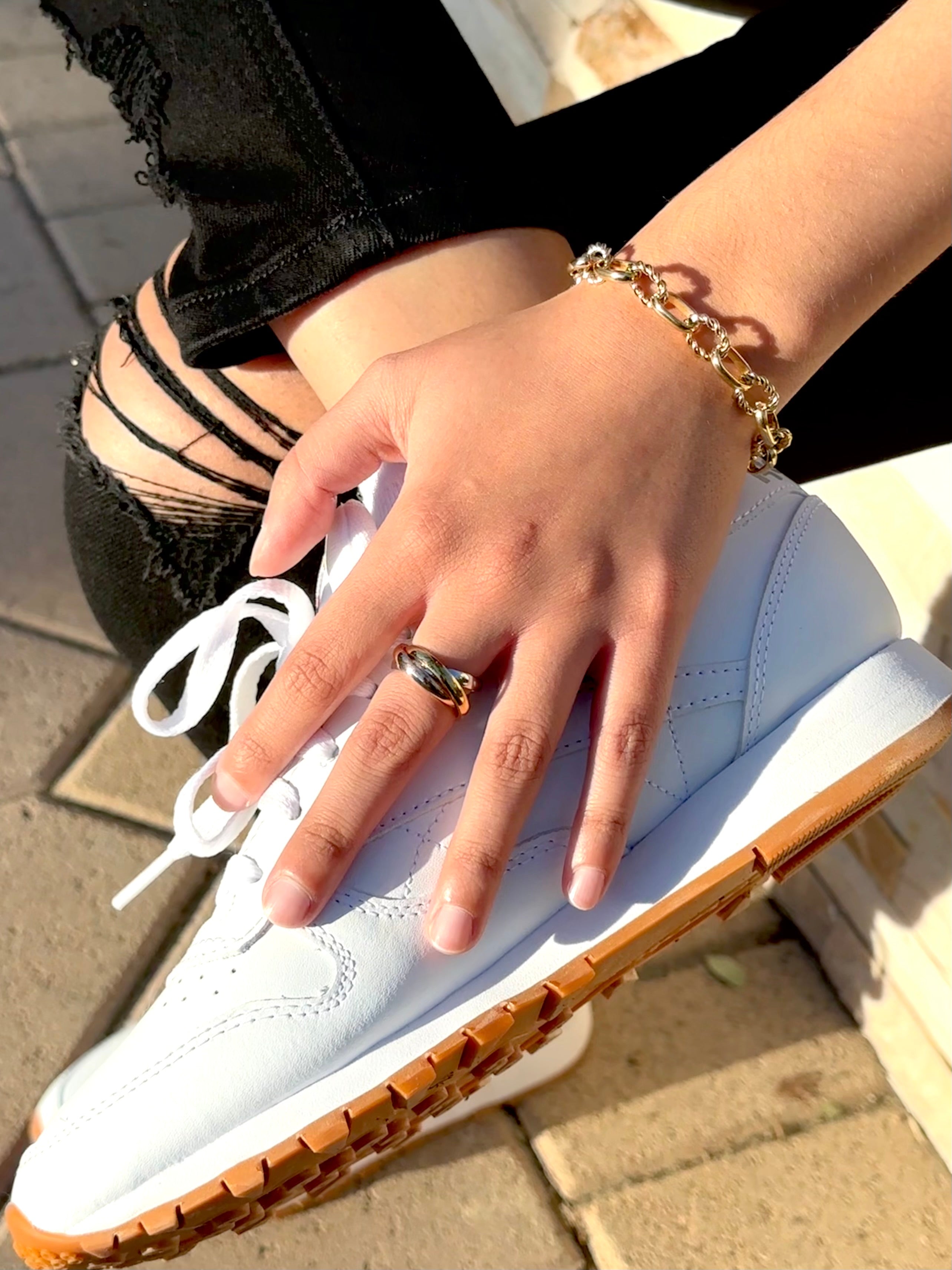 Tri-Colored 14k Trinity Ring