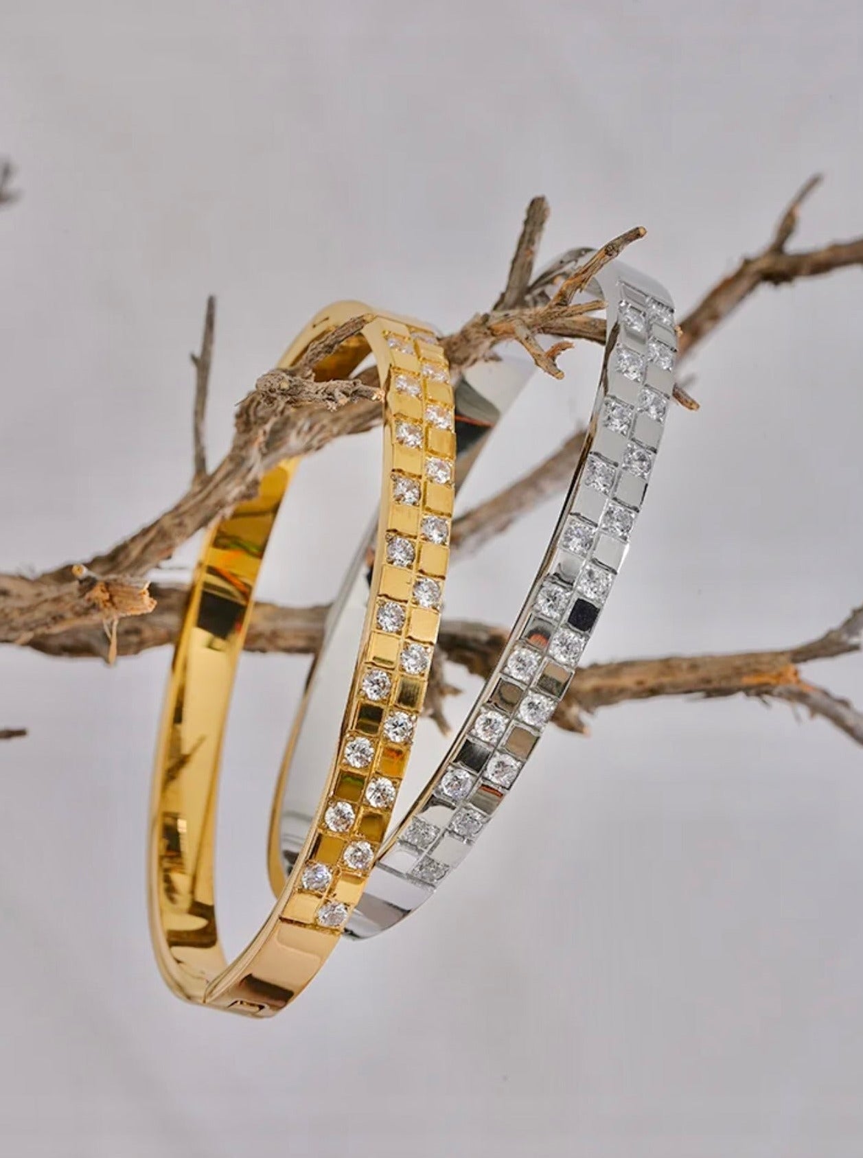 Dainty Square Encrusted Bracelet