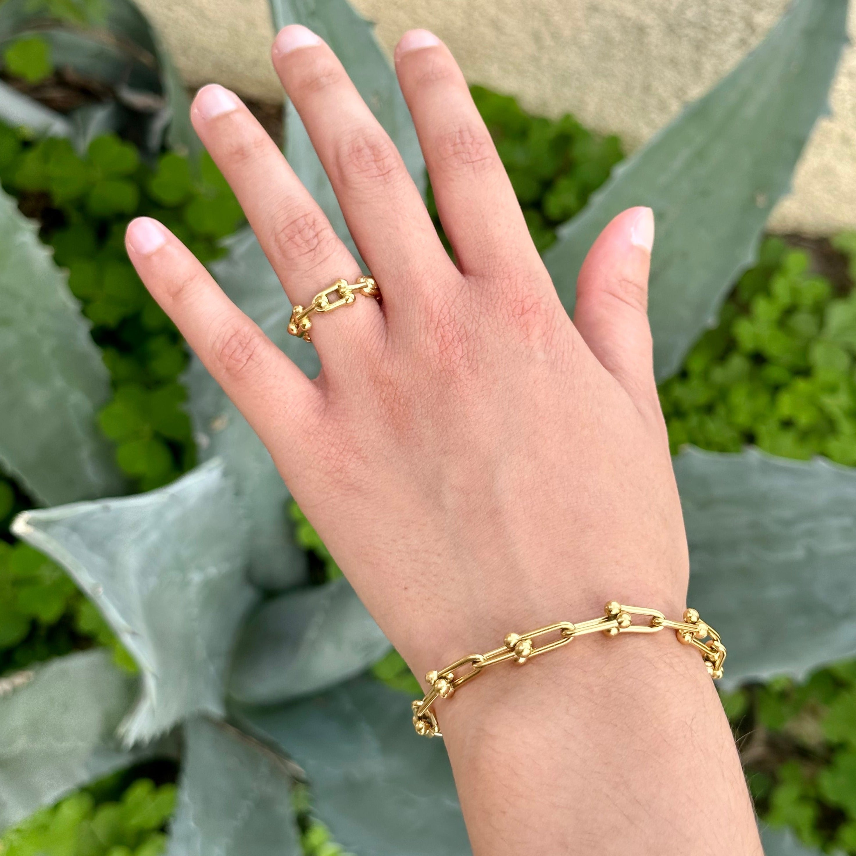 gold hardwear jewelry set