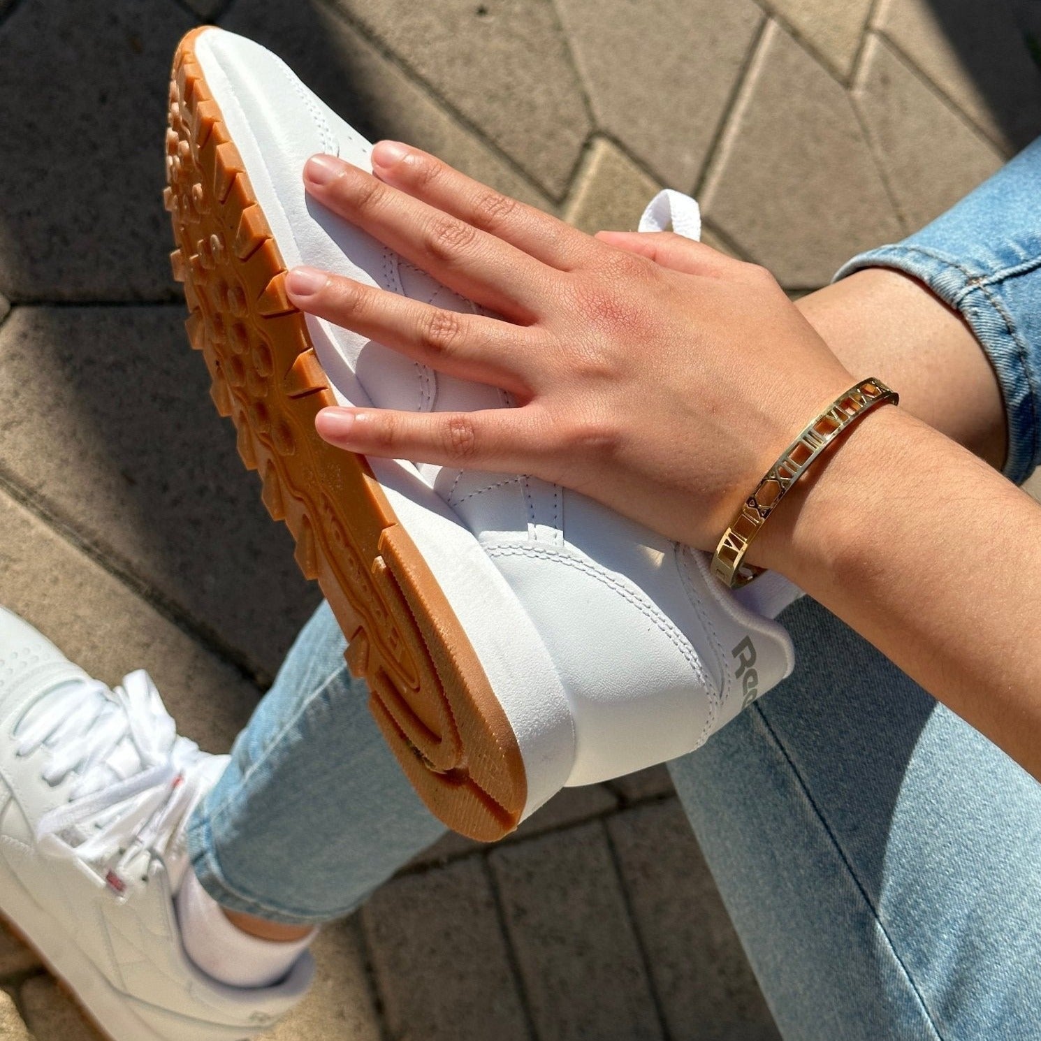 Roman Numeral Bracelet + Ring Set