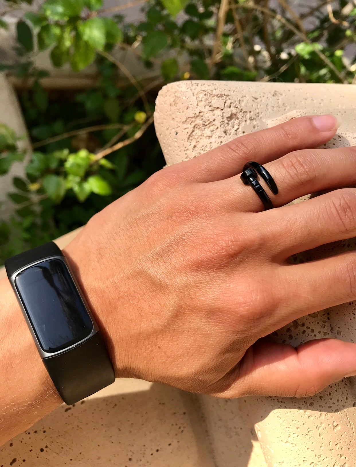Men's 18k Gold Nail Stacking Ring - 1 Øak