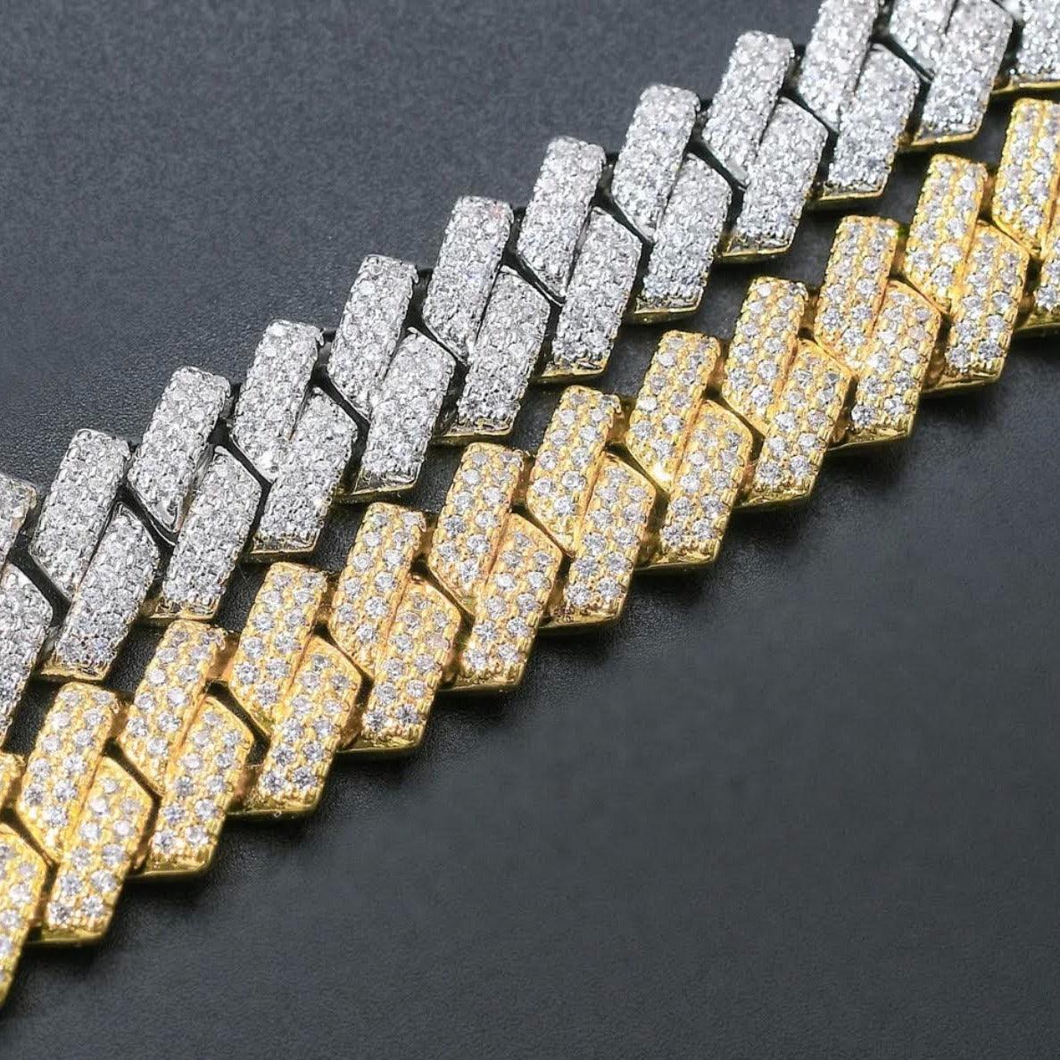 Mens iced out chain bracelets for summer