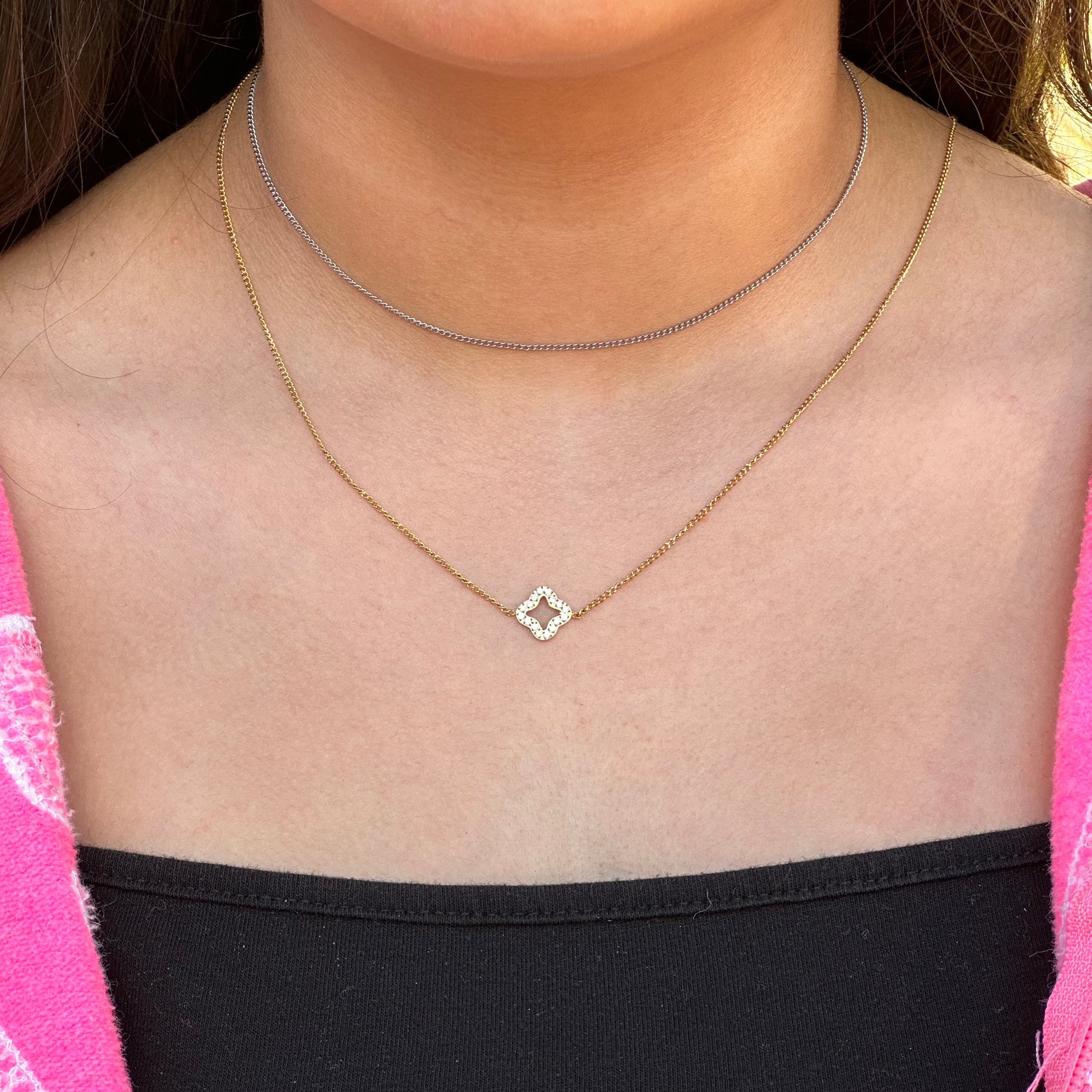 womens 2pc duo necklace + choker set