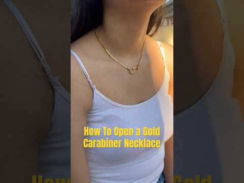 How to open a carabiner lock necklace