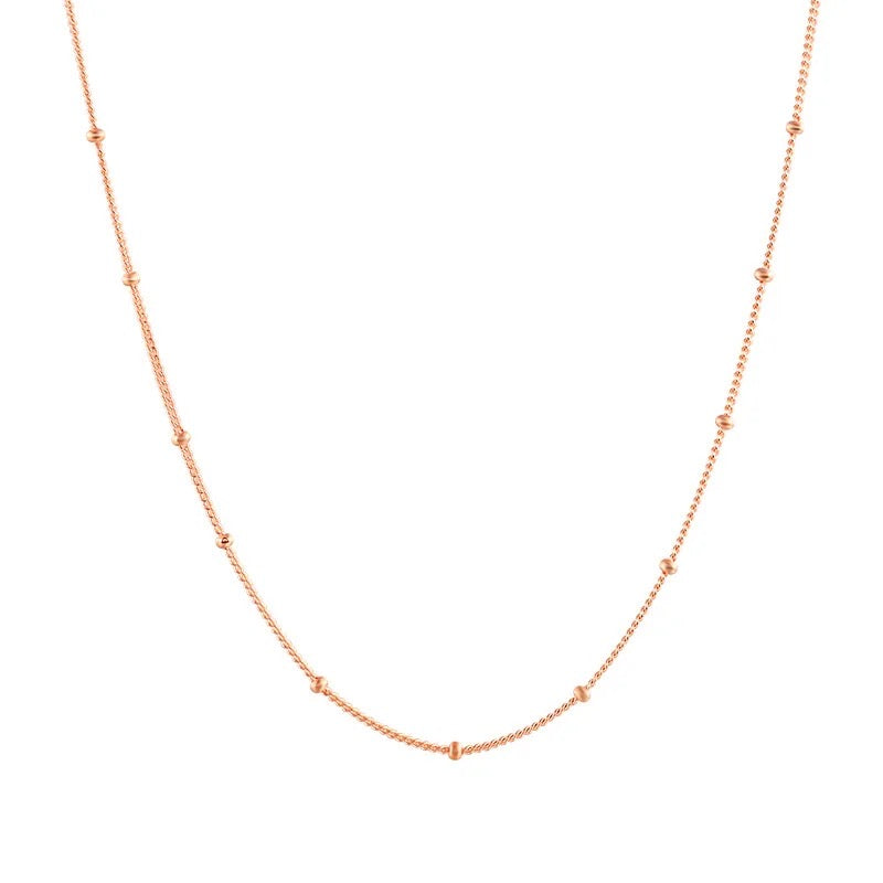 rose gold spheres choker necklace womens