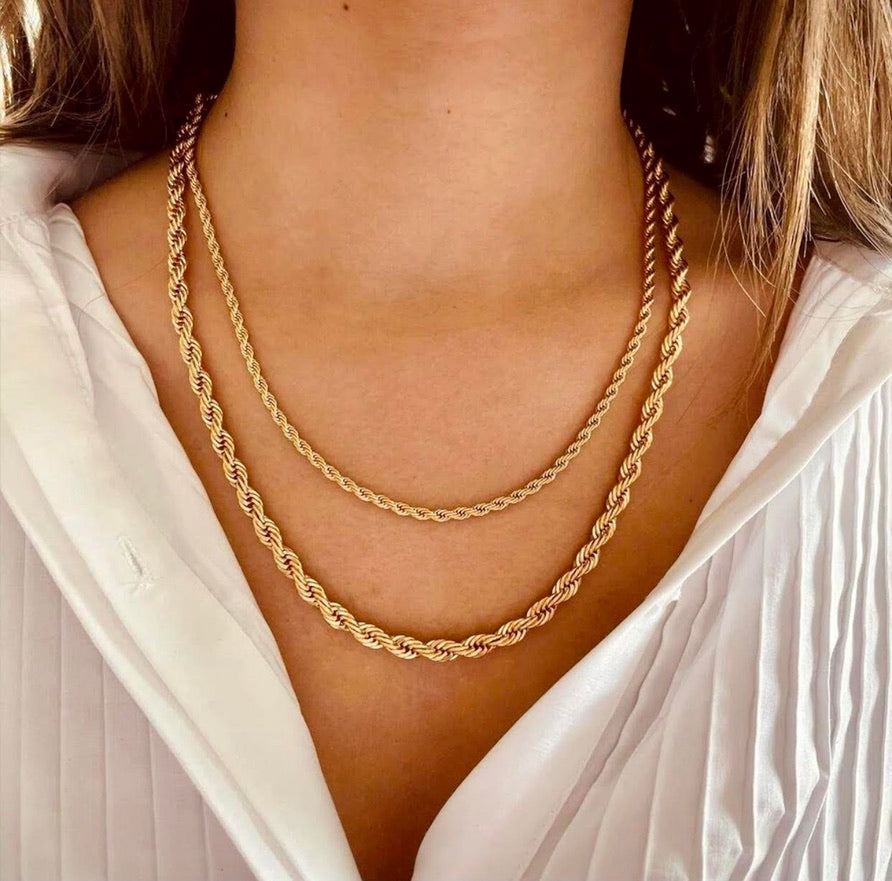 Rope Chain Necklaces Sets
