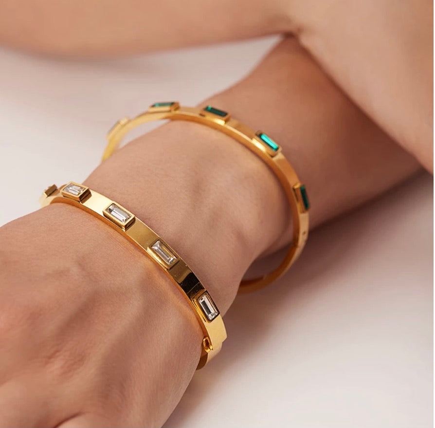 pave diamond bracelet gold stacking bracelets for women