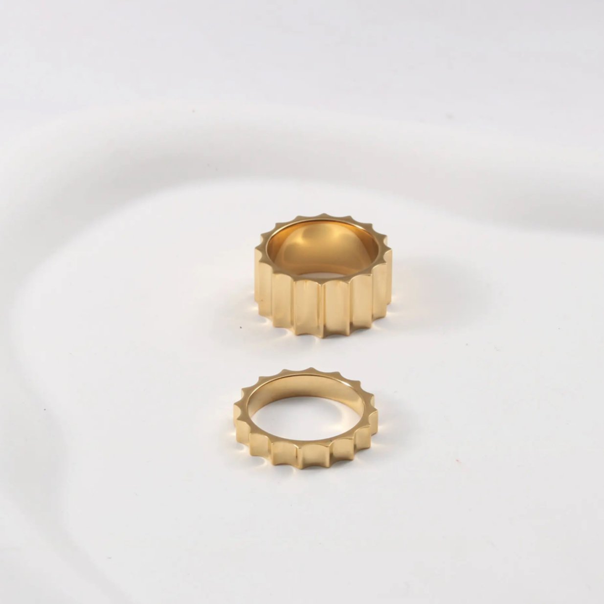 Ridged Band Gear Ring