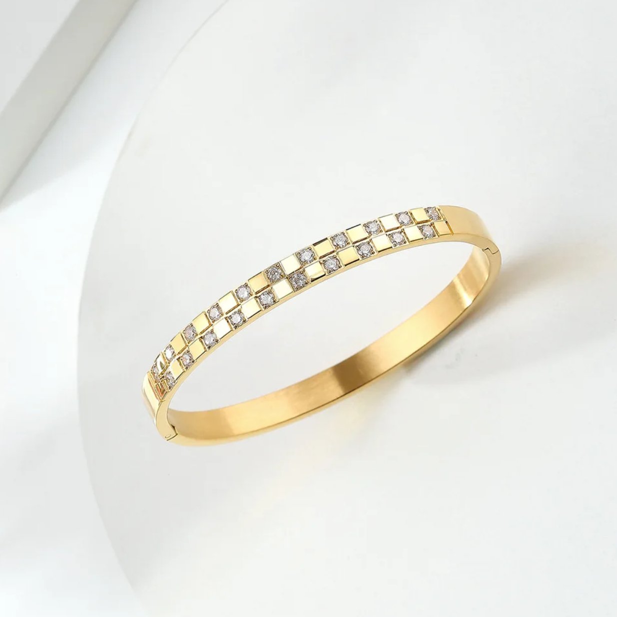Dainty Square Encrusted Bracelet