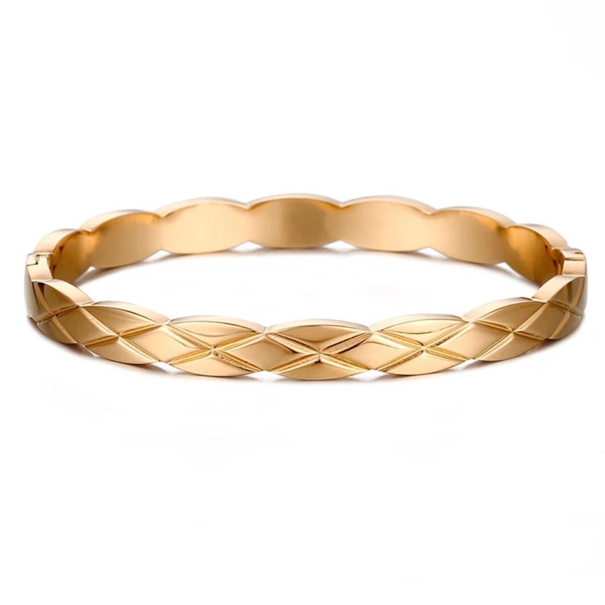 Quilted X Motif Bracelet