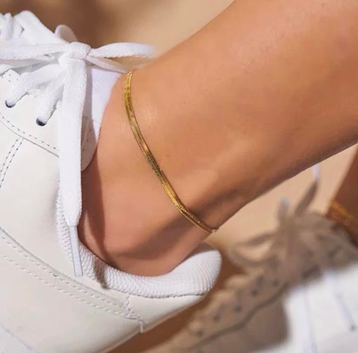 Snake chain bracelet gold herringbone bracelet