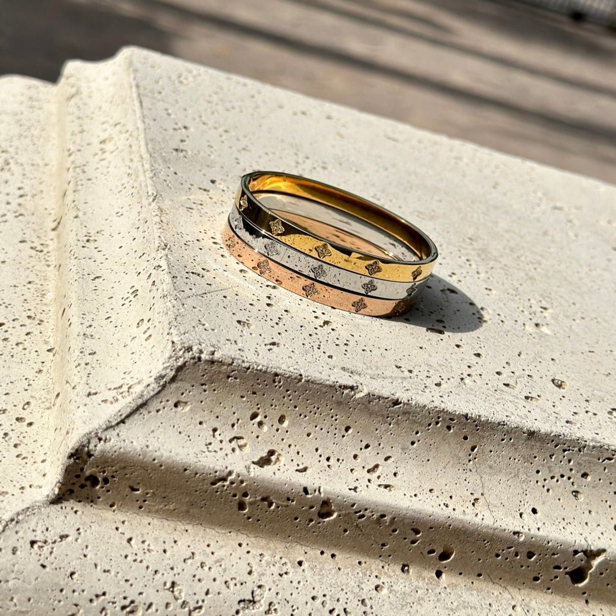 Clover Diamond Bangle Bracelet