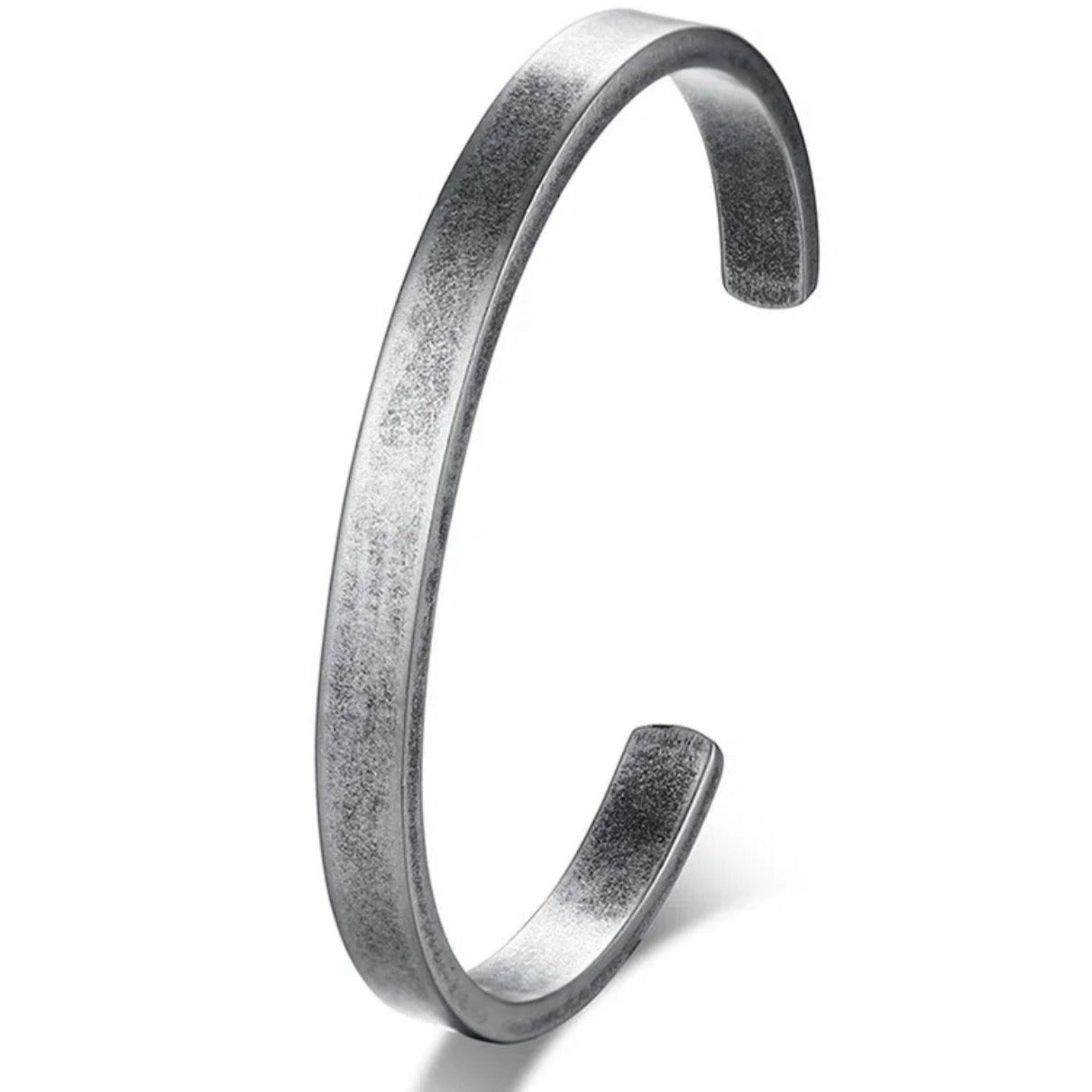 Men's Rustic Steel Cuff Bracelet