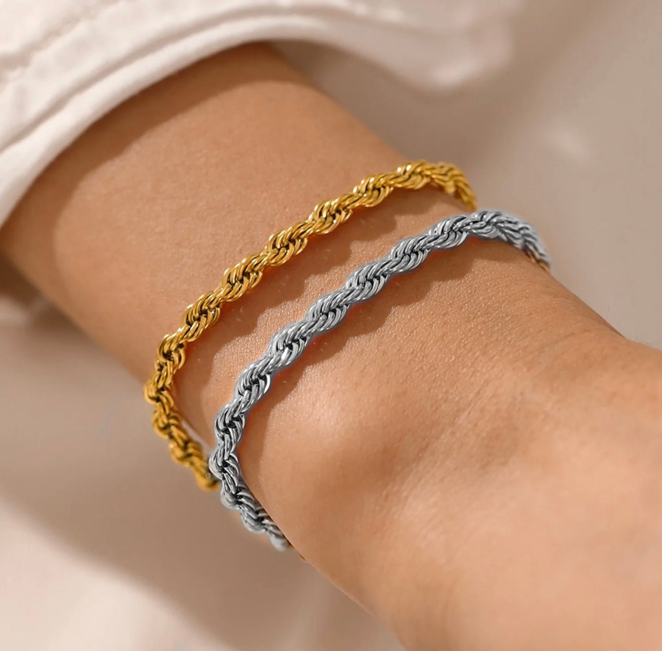 Rope Twist Chain Bracelet