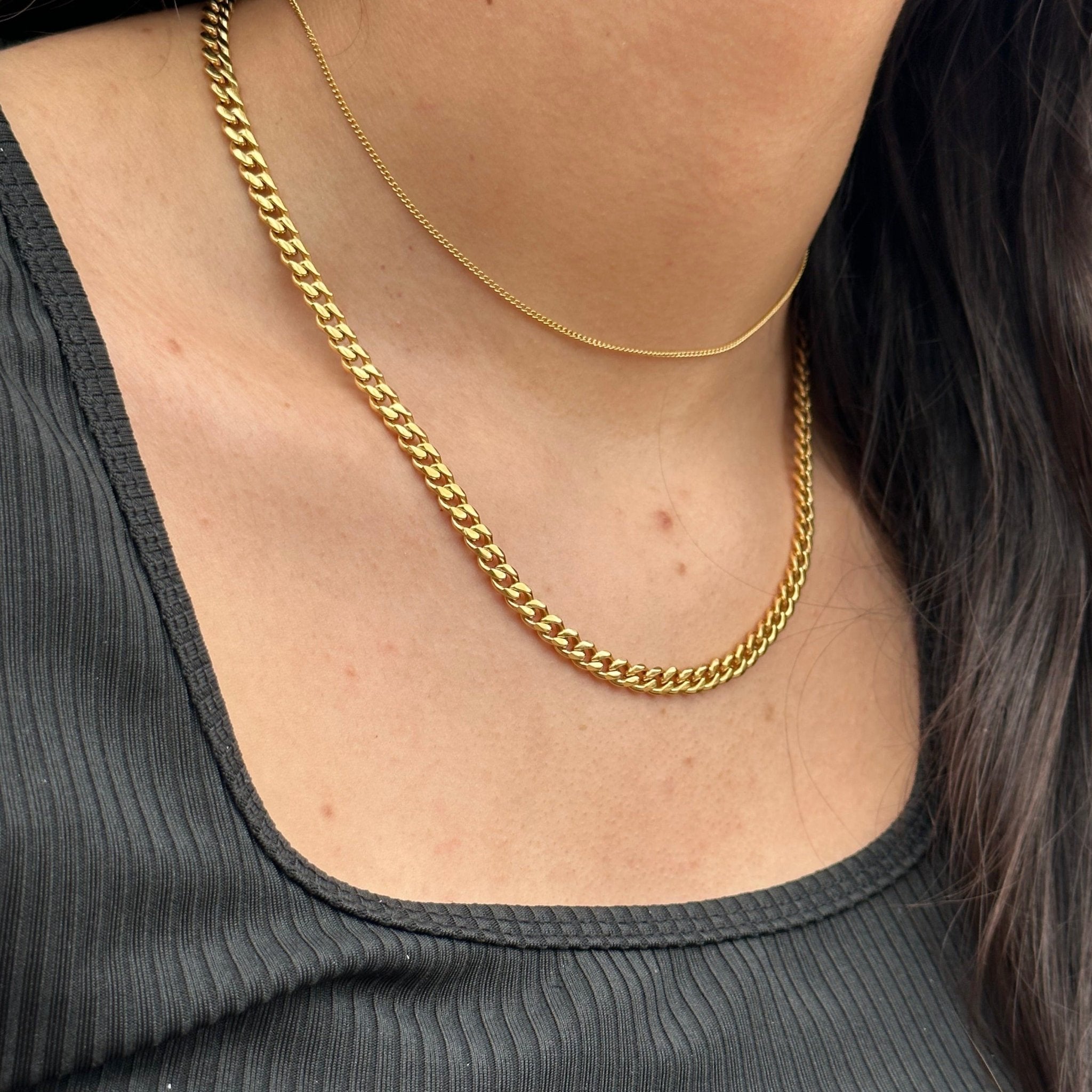 thin gold choker 14k gold