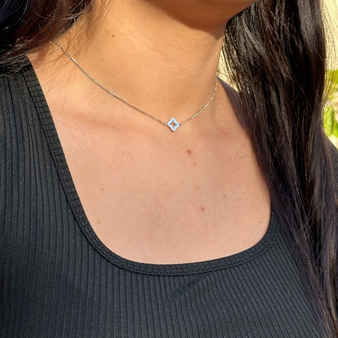 Silver Clover Necklace
