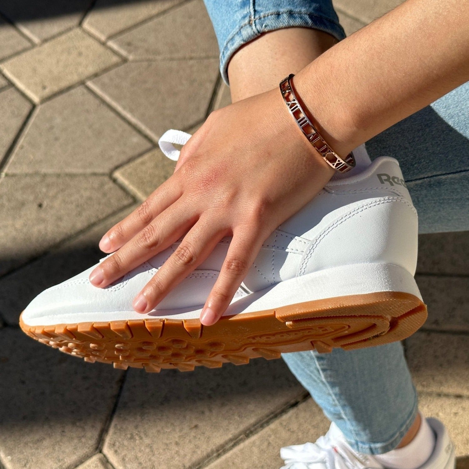Roman Numeral Cuff Bracelet Bangle