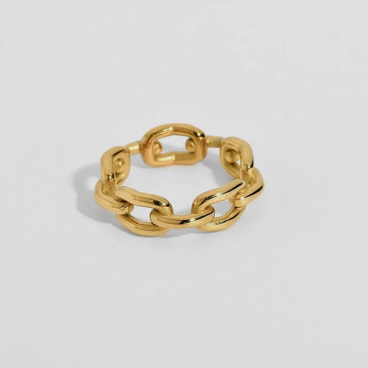 Anillo de cadena de oro de 14k