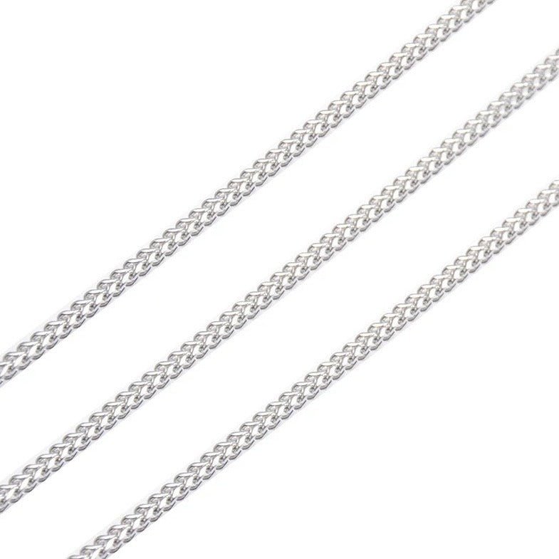 Mens Wheat Link Chain Necklace