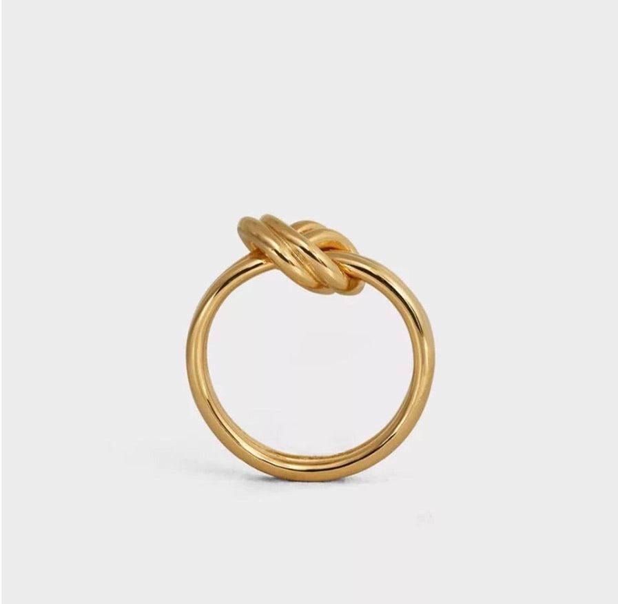 Love Knot Ring + Bracelet Stacking Set - 1 Øak