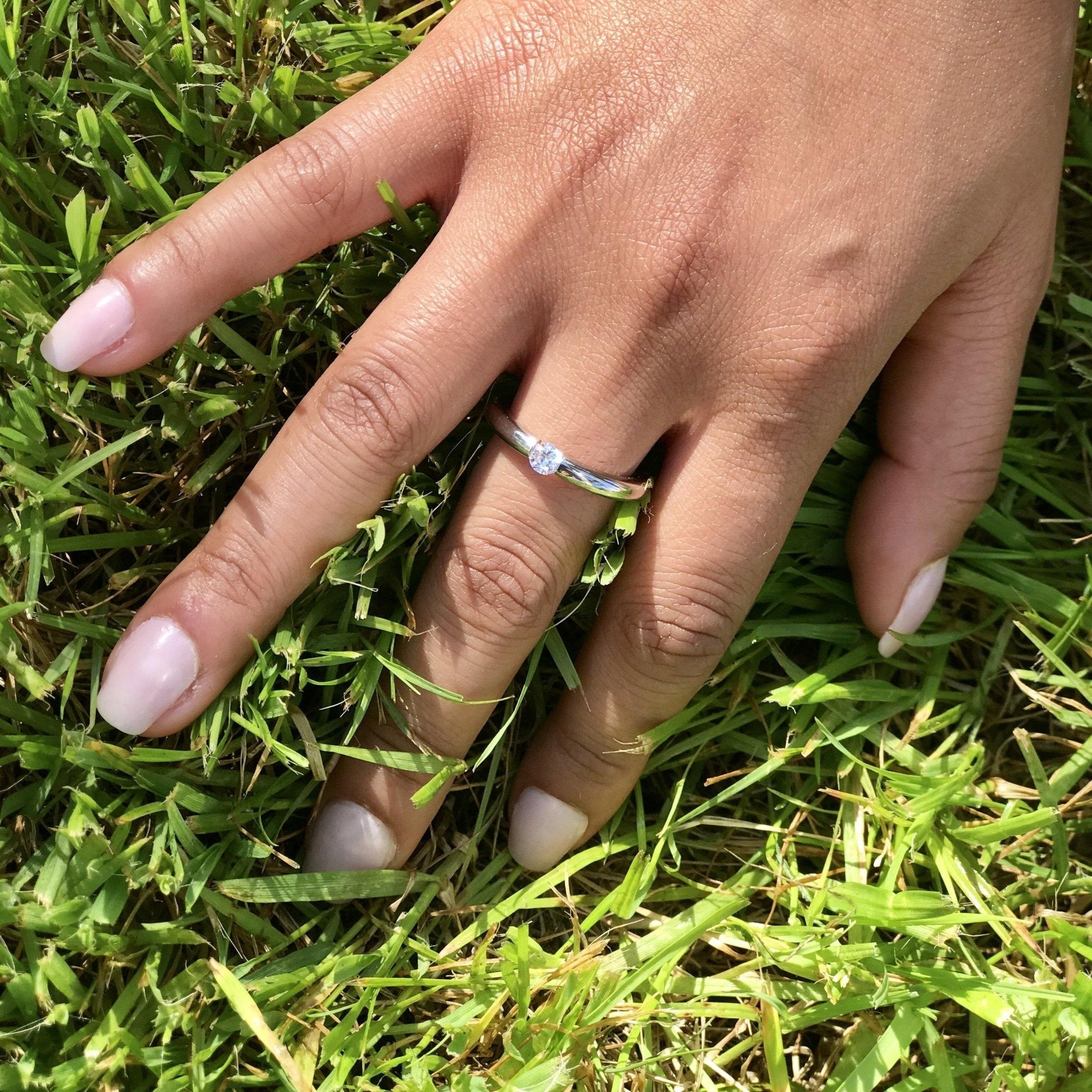 floating diamond wedding band floating diamond band