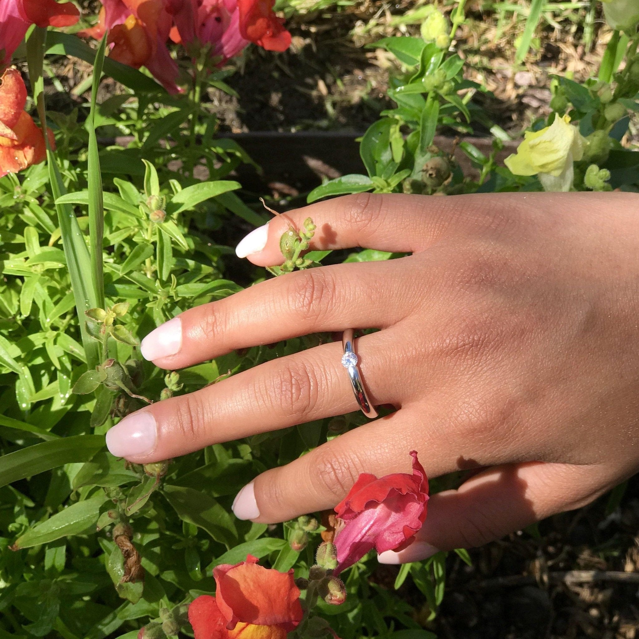 cute rings for girlfriend gold rings with stones - 1 Øak