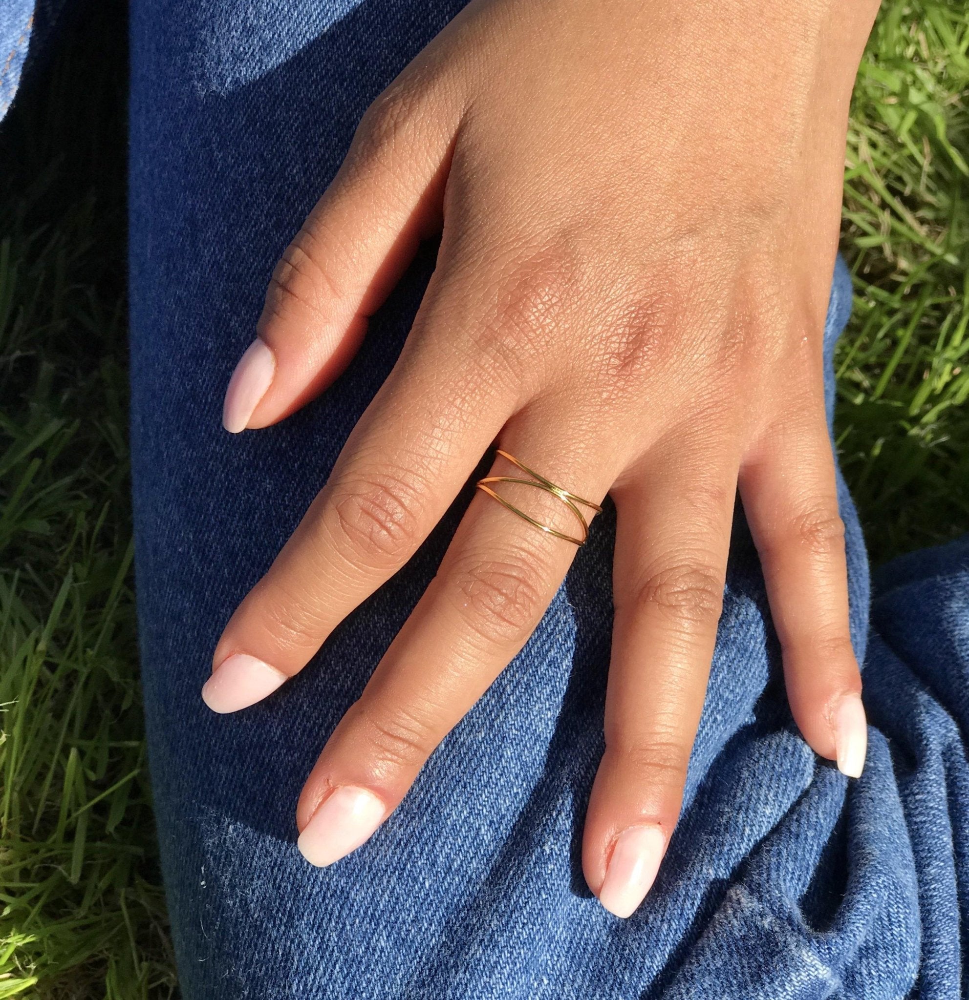 18k Gold Wrap Ring For Her - Workwear Jewelry from 1 oak jewelry