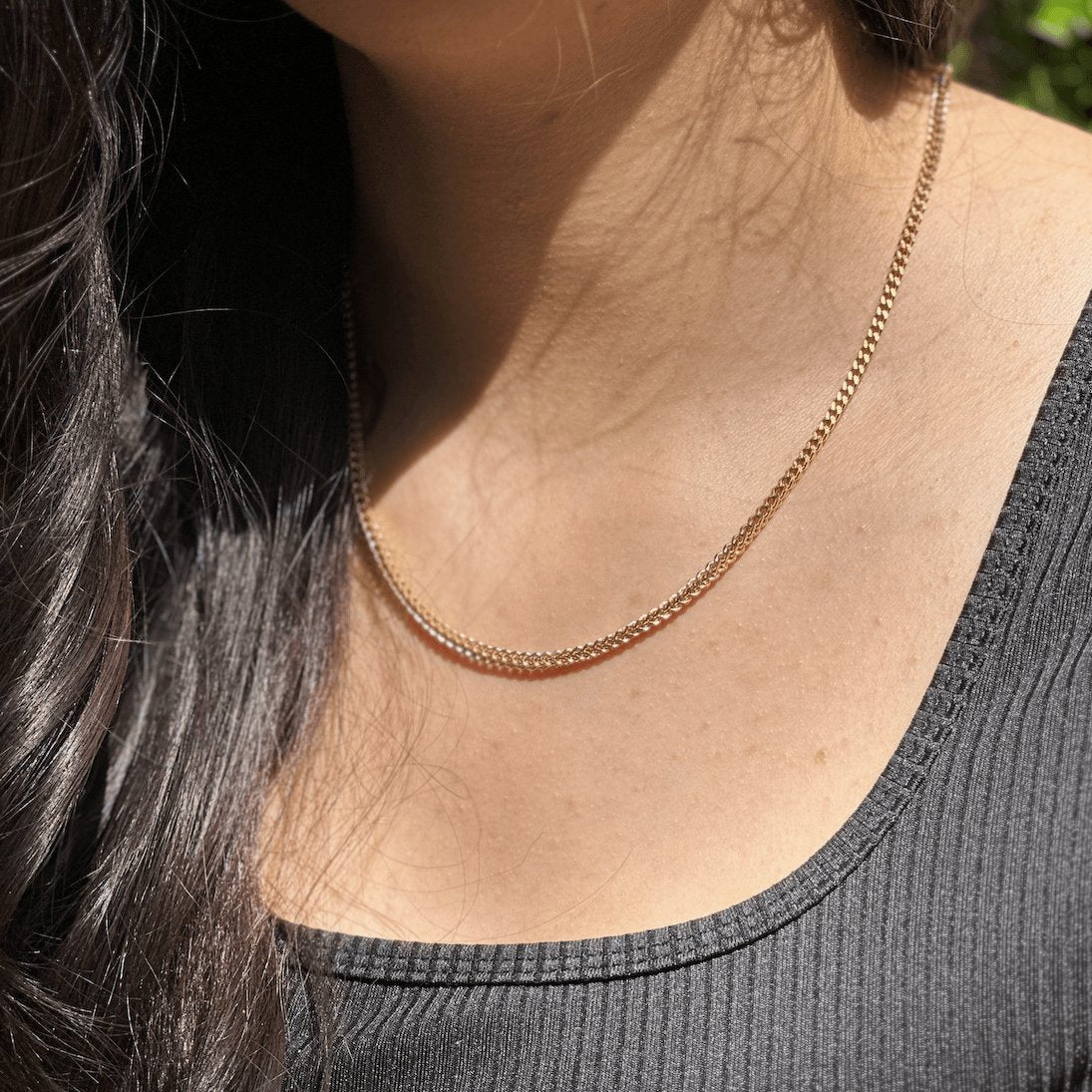 Womens Gold spiga chain - 1 oak Jewelry