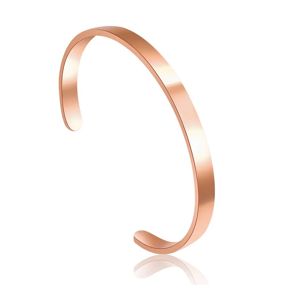 rose gold open cuff bracelet womens