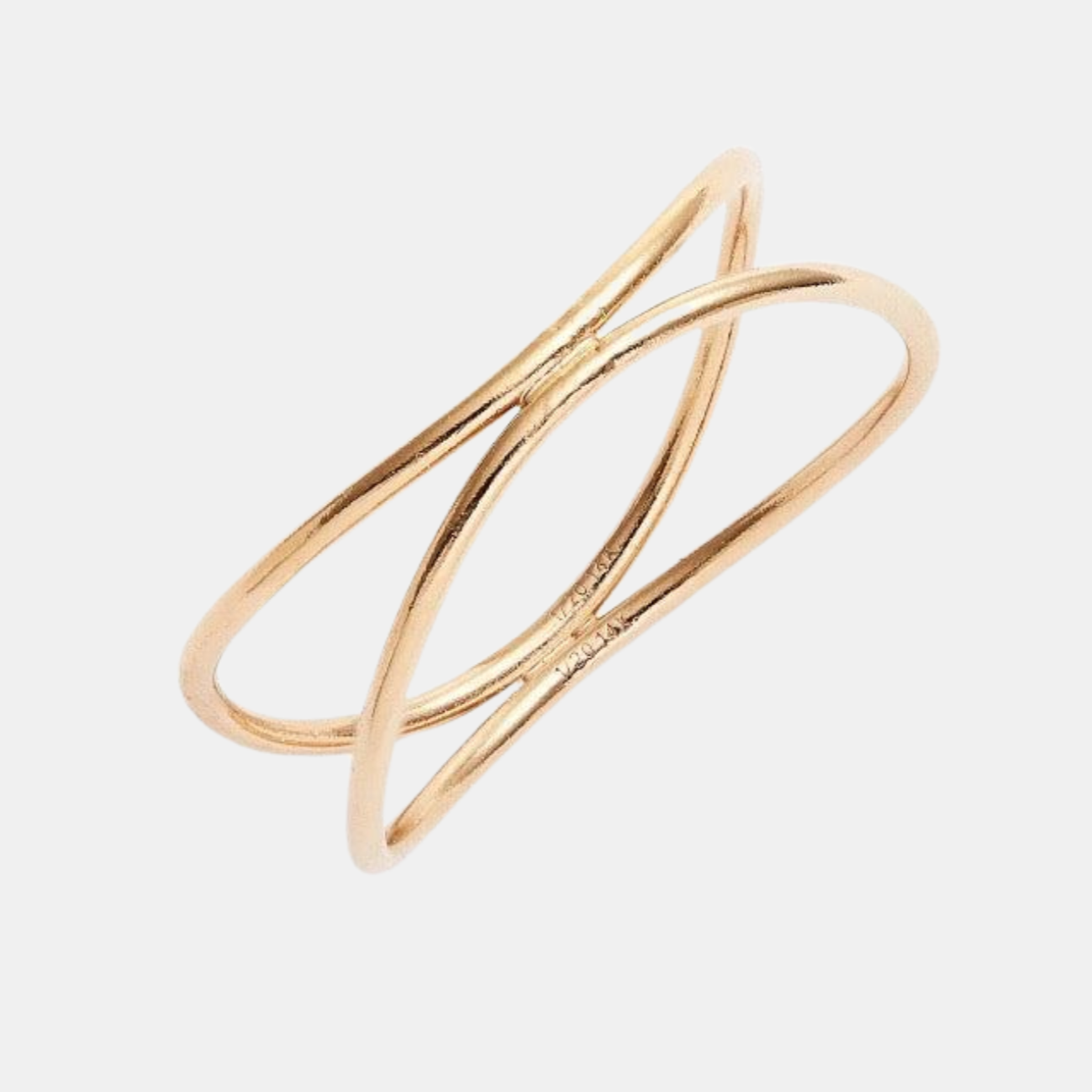 Anillo apilable de oro de 14 k