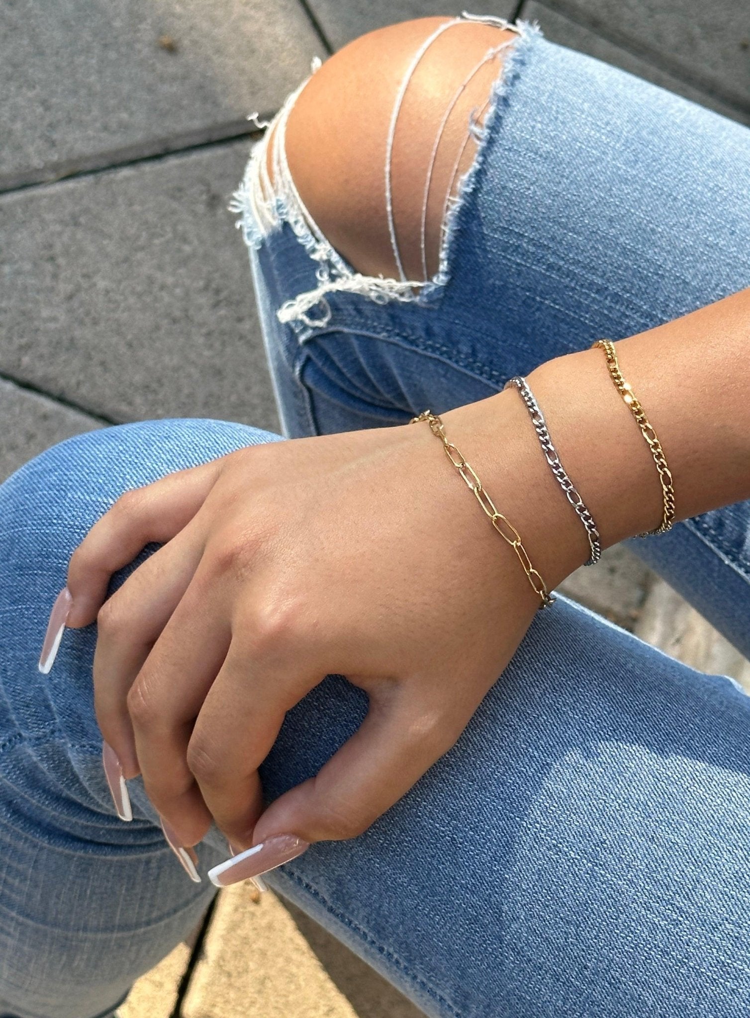 Women's Figaro Link Chain Bracelet