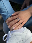 Silver Diamond Encrusted Gold Ring T Ring 1 Oak Jewelry