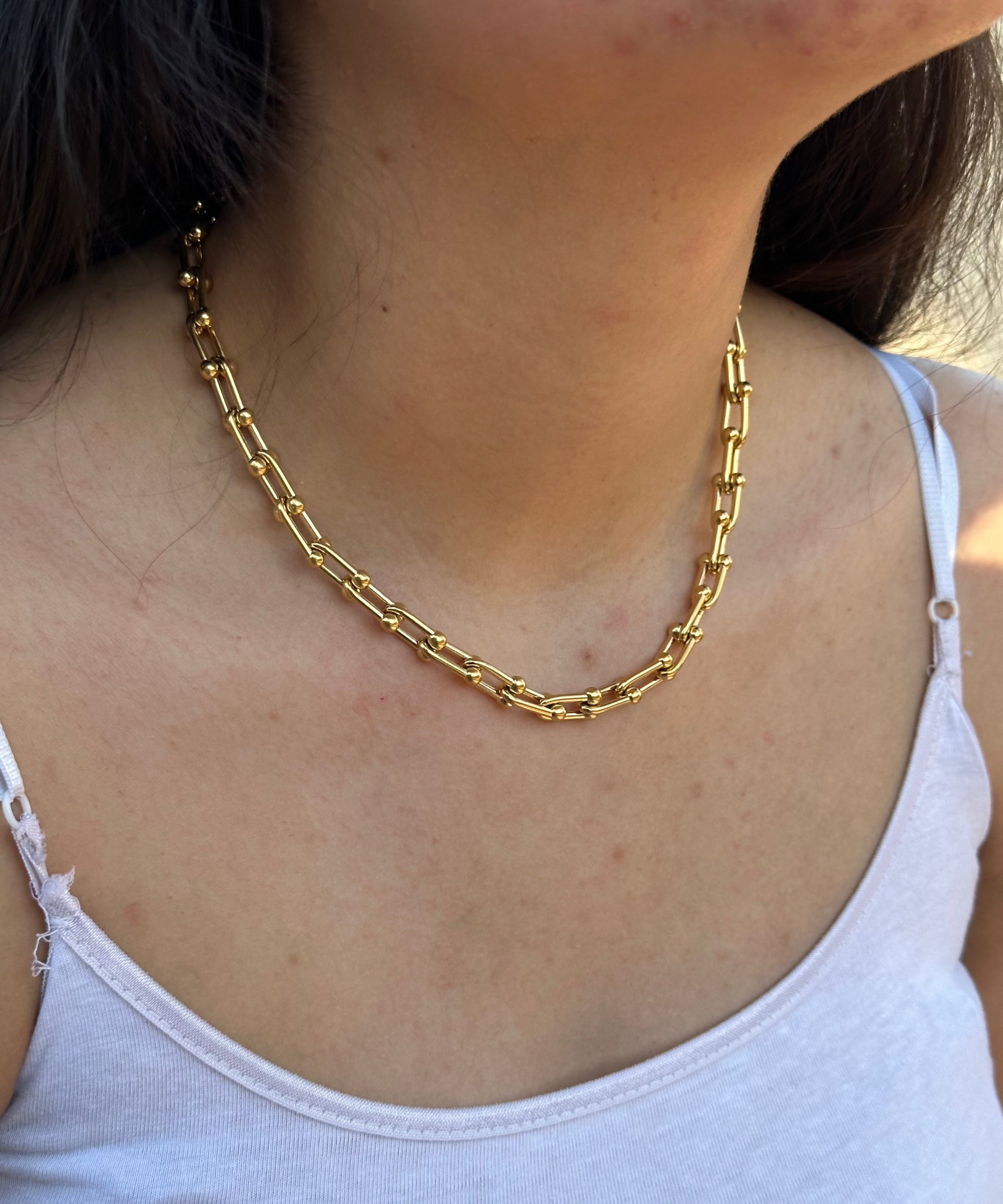 Hardware link necklace deals