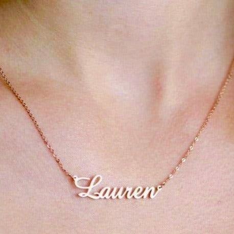 Personalized Gold Necklace - Personalized Gift Jewelry