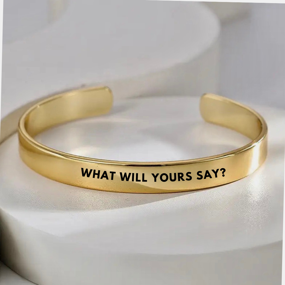 personalize your own cuff bracelet in gold