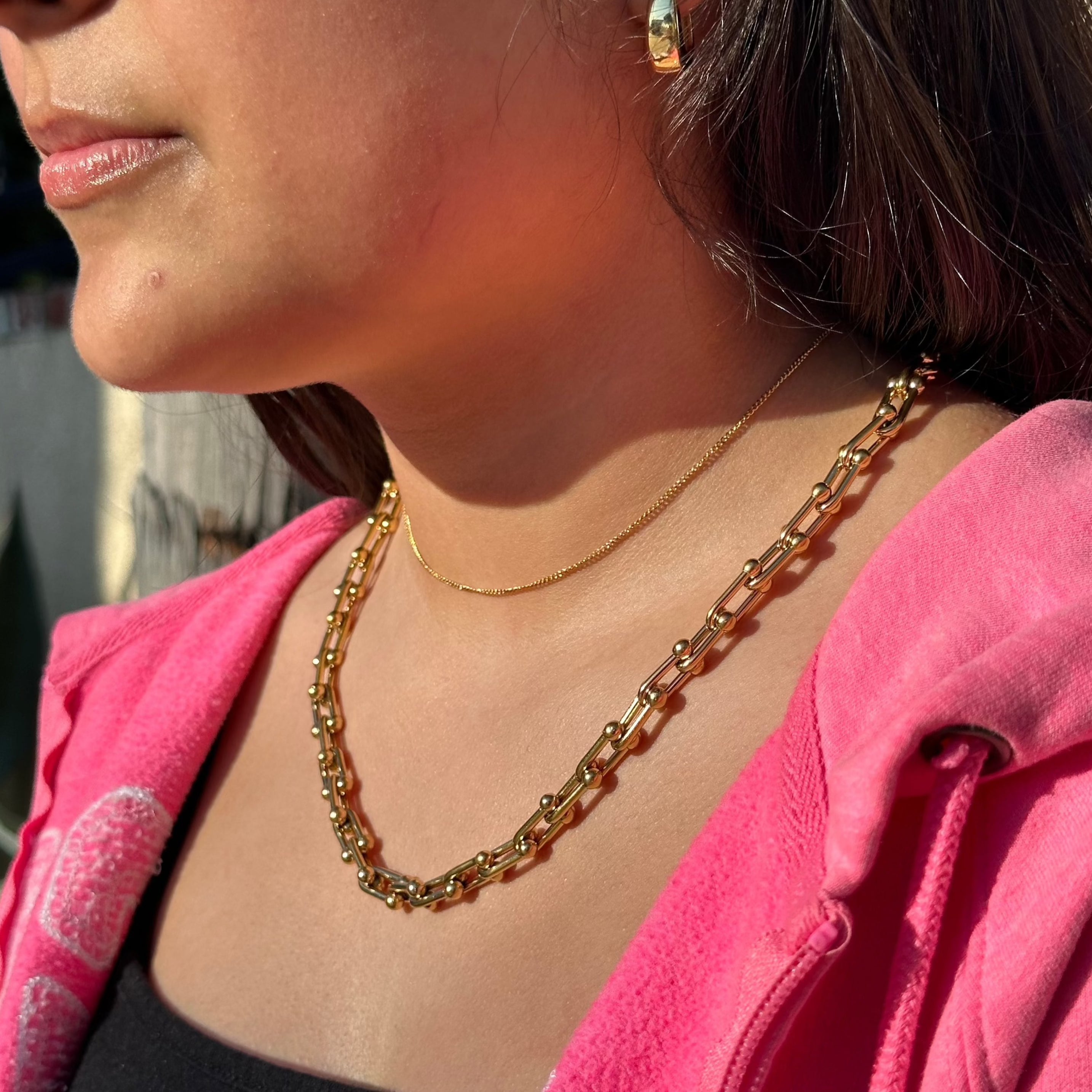 Hardware link necklace Clearance