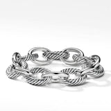 silver textured bracelet