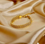 Dainty gold bracelet gold plated bracelet 1 oak jewelry