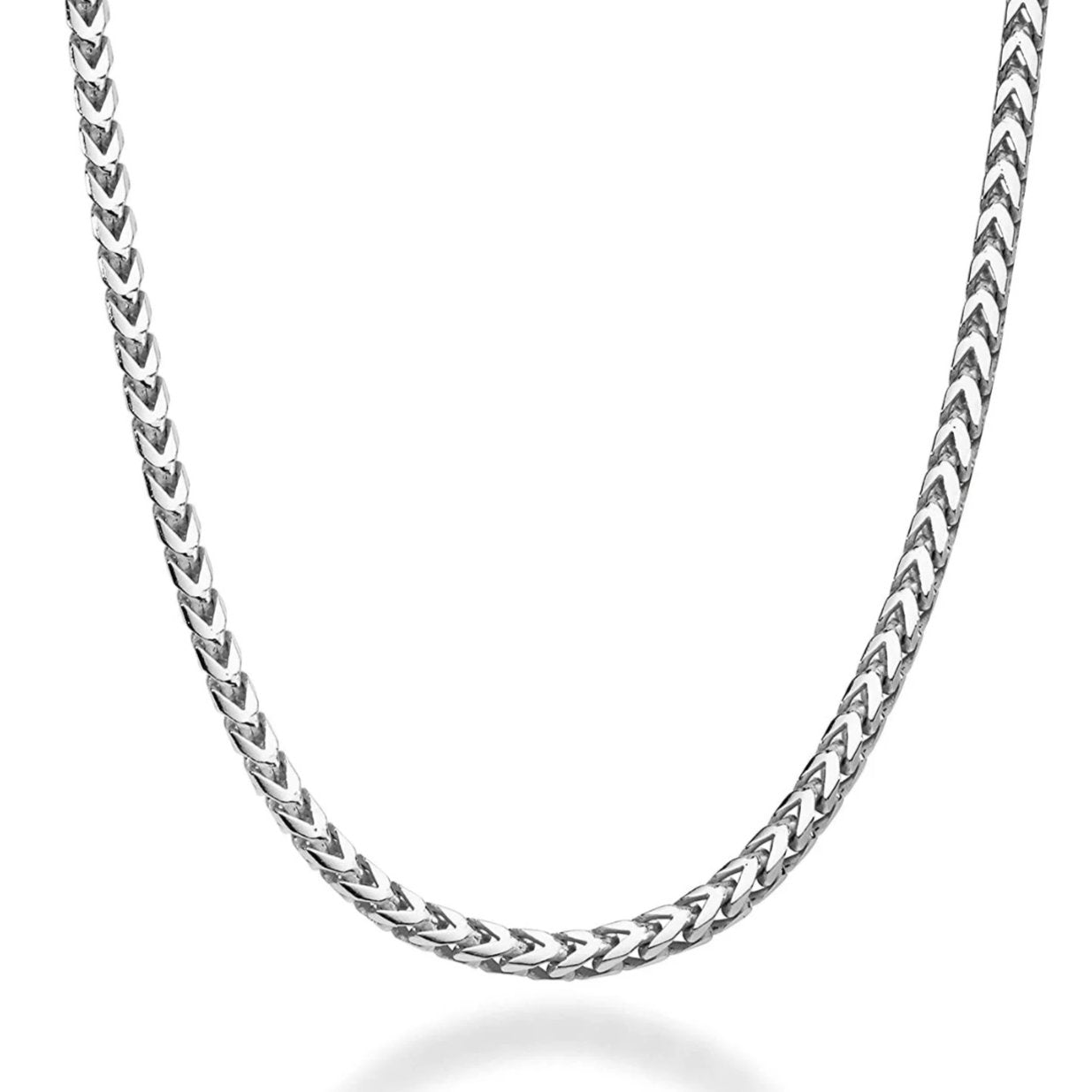 Men's 18k Gold Wheat Chain Necklace