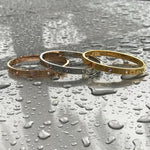 Multi-Stone Bangle Bracelet Rose Gold Bracelet Pressure Bracelet