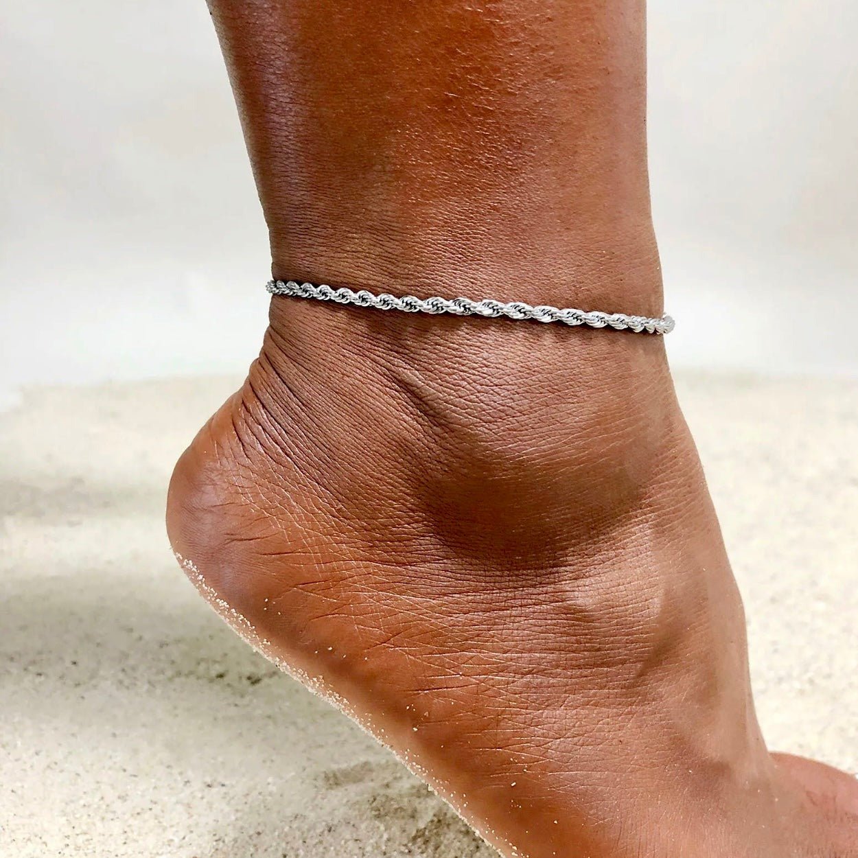 Rope deals chain anklet