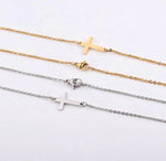 Gold and Silver Cross necklace Set
