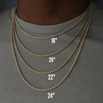 necklace sizing chart womens chains