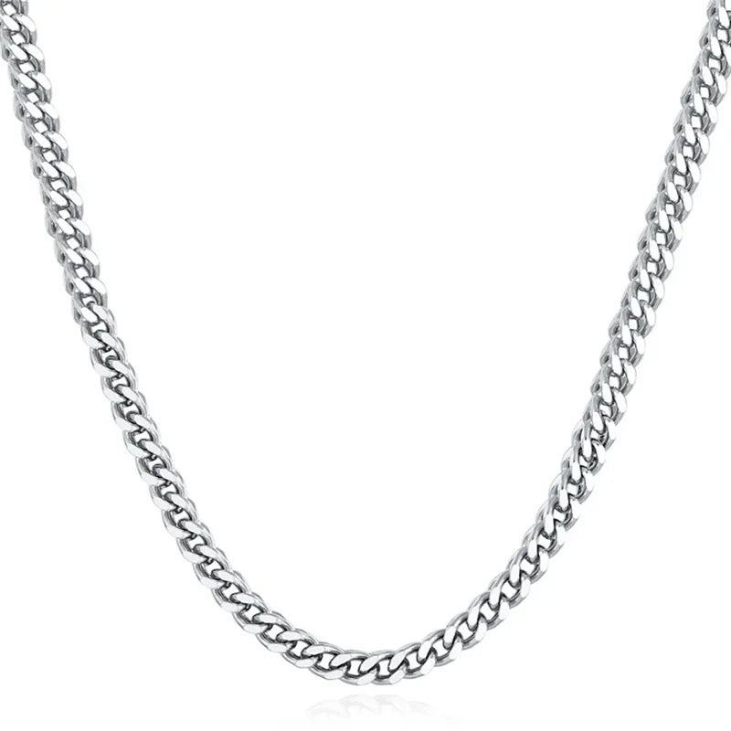 Men's 18k Gold Curb Chain Stamped Necklace - 1 Øak