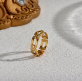 h ring cute simple gold-plated rings from 1 oak jewelry