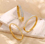 18k-gold-stone-bangle-bracelet-screw-bracelet