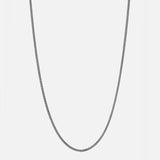 Silver Adjustable Thin Chain Necklace Choker