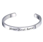 Personalized Engraved Men's 18K Gold Cuff Bracelet Bangle