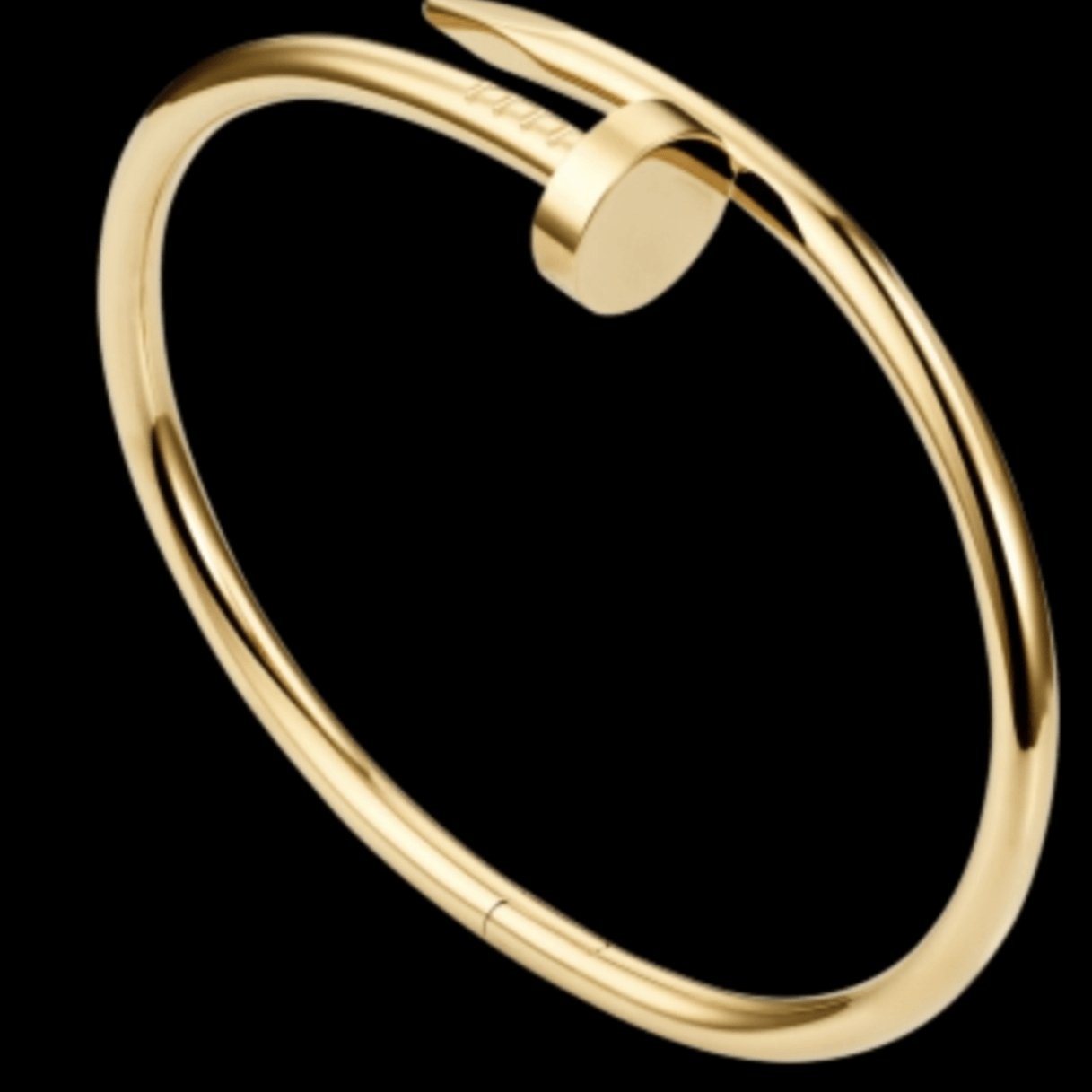 Women's Set In Stone Gold Nail Cuff Bangle Bracelet - 1 Øak Jewelry