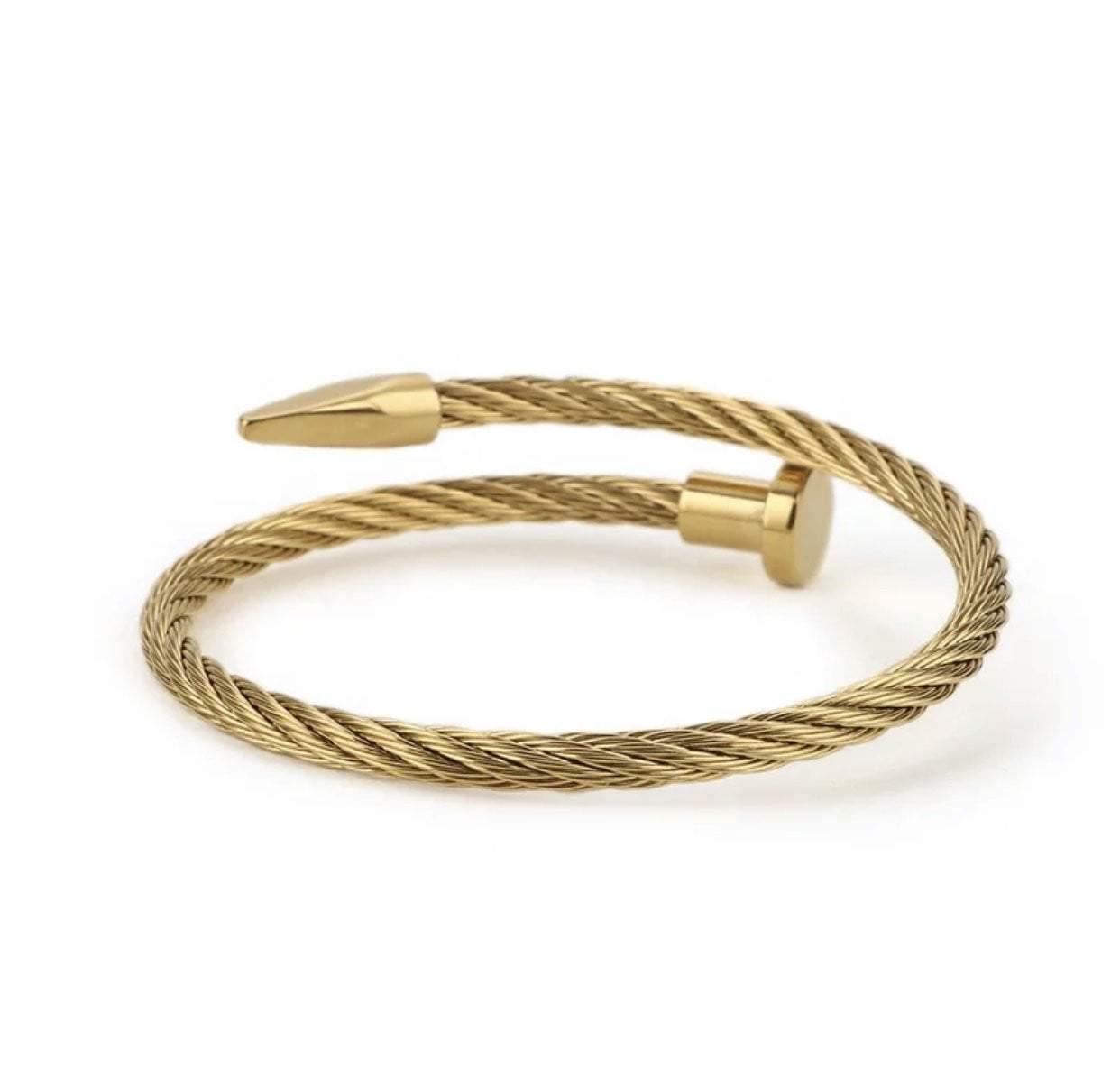 Gold Wire Bracelets Cable Bracelet